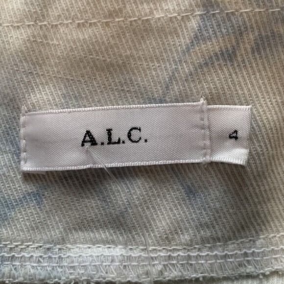 NWOT A.L.C. | Davidson Bleached Blue Marble Shorts 4 - Picture 8 of 9